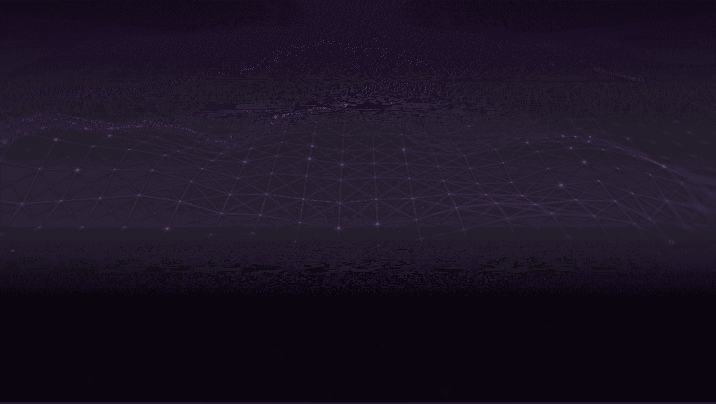 Purple grid wave background