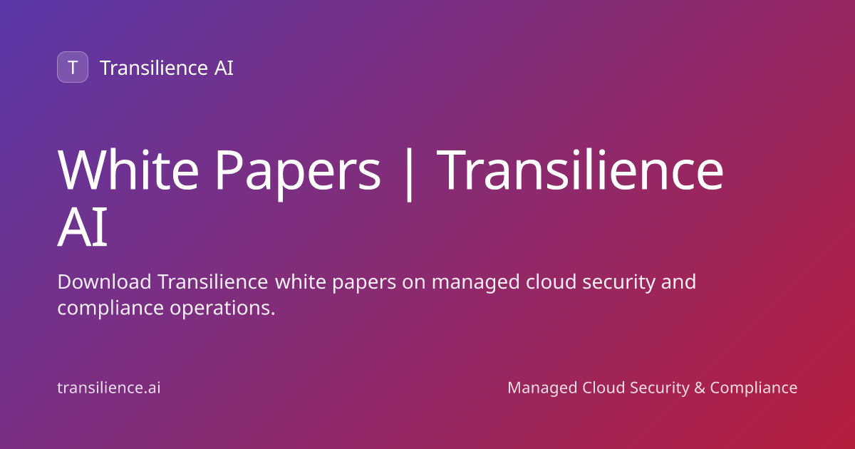 White Papers | Transilience AI